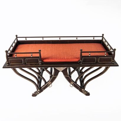 An Asian Hardwood Daybed (Elephant Bed)