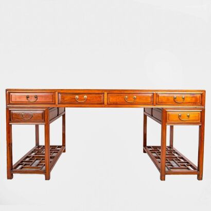 A Chinese Huanghuali Double-sided Writing Desk