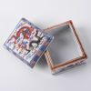 A Chinese Qing Dynasty Small Blue and White Iron-Red and Green Enamel Dragons Covered Box - 2