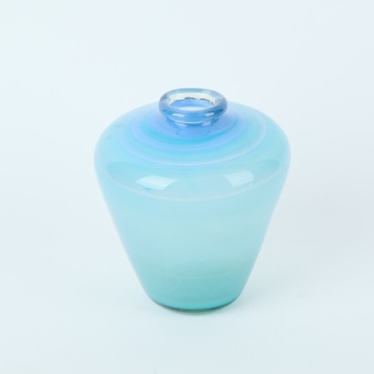 A Blue Art Glass Vase