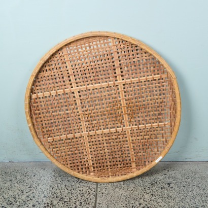 A Large Vintage Woven Gathering Basket