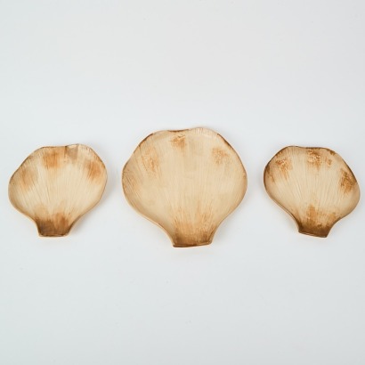 A Trio of Ginkgo Plates by Studio Ceramics