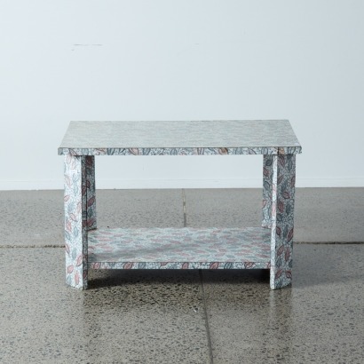 A Mid-Century Patterned Formica Side Table
