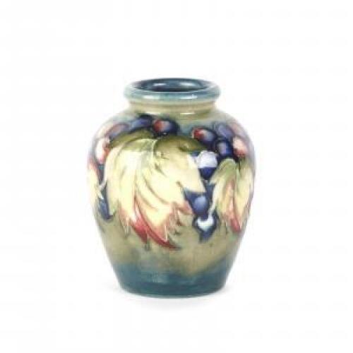 A Small William Moorcroft Baluster Vase, C. 1935