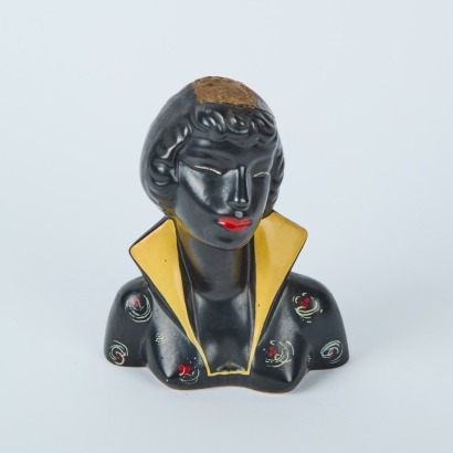A Barsony Pottery Bust of A Lady Numbered 'H41' c. 1950 AF