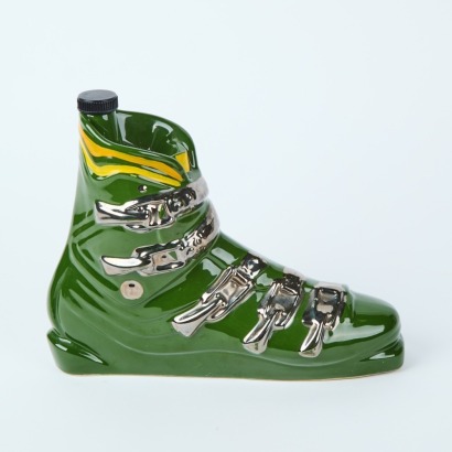 A Vintage French Garnier Ski Boot Liqueur Bottle
