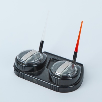 A Black Bakelite Esterbrook Dual Dipless Pens & Stand - c. 1940's