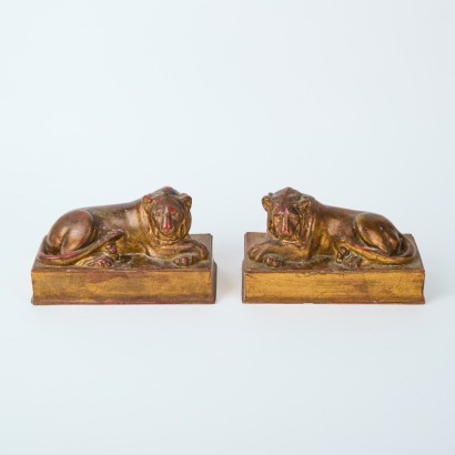 A Pair of Decorative Lion Bookends