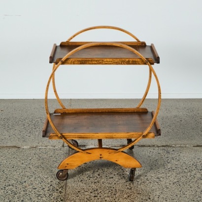 An Oak Art Deco Drinks Trolley