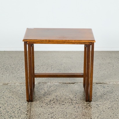 A Pair of Vintage Wooden Nest Tables