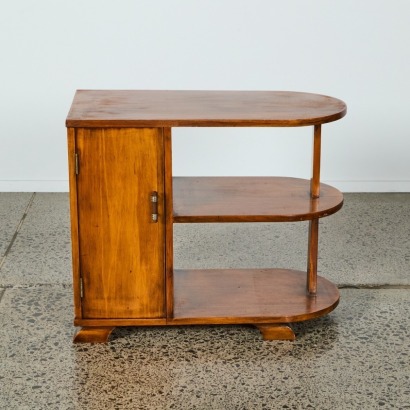 An Art Deco Storage Unit With Shelves A/F