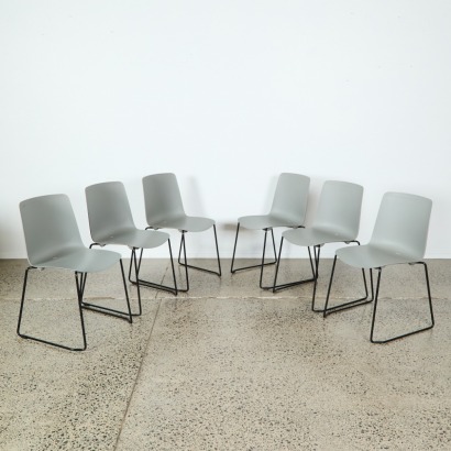A Set of Six Italian Colos Vesper Chairs by Christoph Jenni