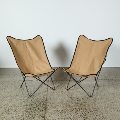 A Pair of Butterfly Chairs By Flutter Design