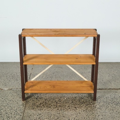 A Small Wooden Lundia Shelving Unit