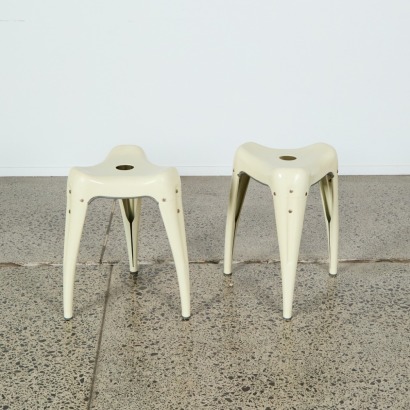 A Pair of Wisdom Stools by Yasu Sasamoto for Dulton Co