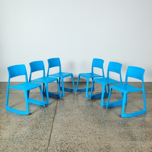 A Set of Six Tip Ton Chairs by Edward Barber and Jay Osgerby for Vitra