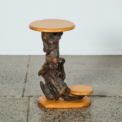 A Rimu Sculpture Side Table