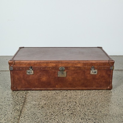 A Leather Stonyhurst Coffee Table by Timothy Oulton