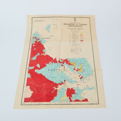 A Geological Map from Bulletin 27 of Whakarara and Kerikeri