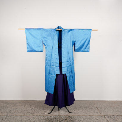 A Japanese Mid 20th-Century Blue Women's Suit Dress