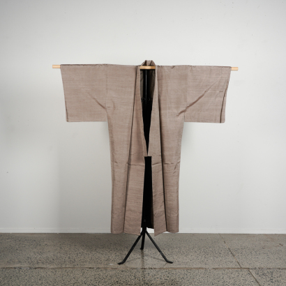 A Japanese Mid 20th-Century Teal Men's Kimono
