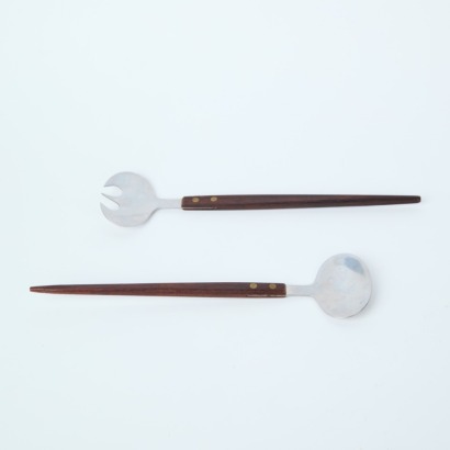 A Pair of Mid-Century Teak Salad Servers