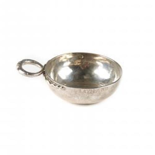 A French 18th Century Silver Wine Taster C. 1760