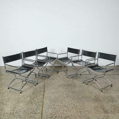 A Set of Six Director Chairs