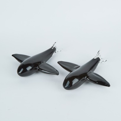 A Pair of Murano Airplanes