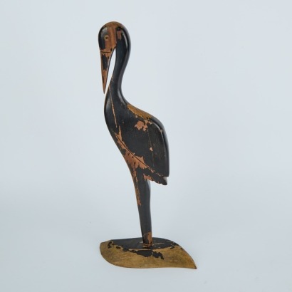 A Characterful Folk Art Heron