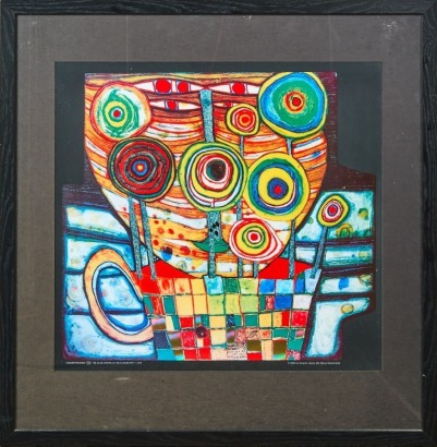 AFTER HUNDERTWASSER The Blob Grows in the Flower Pot
