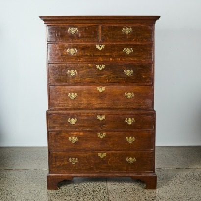 A Chippendale Chest On Chest