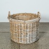 A Large Cane Firewood Basket