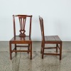 A Pair of George III 18th Century Elm Country House Side Chairs - 2