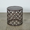 A Verdigris Lattice Accent Table