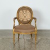 A Louis XVI Style French Gilt Chair - 2