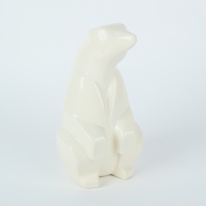 A Rare Pottery Polar Bear Figure By MP Canada