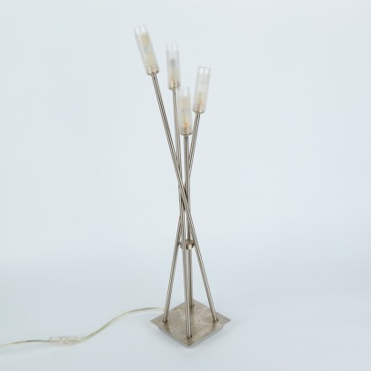 A Modern Chrome Table lamp