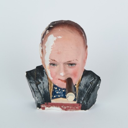 A Plaster Bust of Winston Churchill