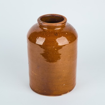 A Luke Adams Stoneware Crock, Christchurch