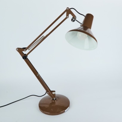 A Vintage Chocolate Brown Anglepoise Lamp By Littlejohn Lighting