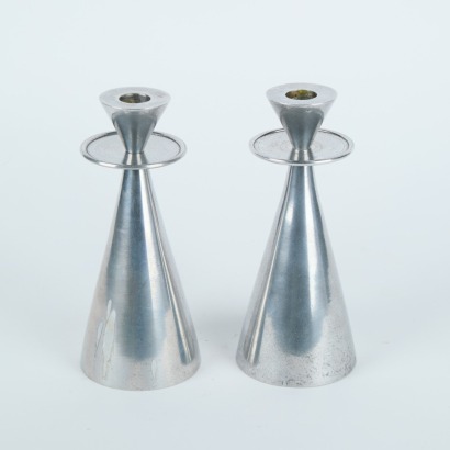 A Pair of Mid-Century Modern Candleholders