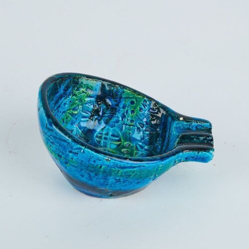 A Small Bitossi Ash Tray in Rimini Blue