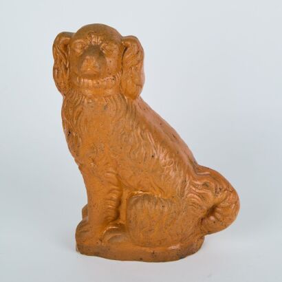 A Homebush Brick and Tile Salt Glazed Mantle Dog