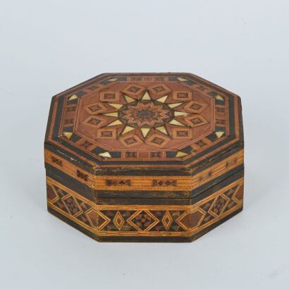 An Antique Marquetry Box