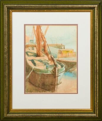 Barge At Vauxhall Bridge