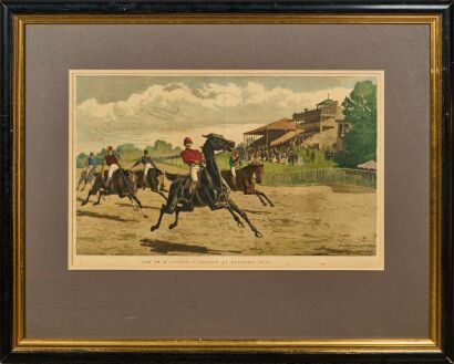 Won In A Canter - A Sketch At Sandown Park