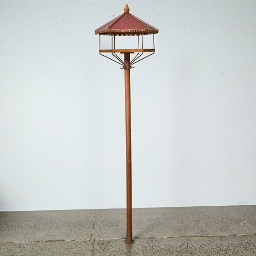 A Skagerak Copper and Teak Bird House