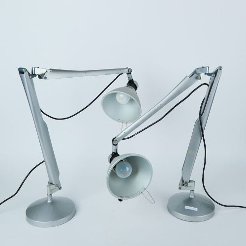 A Pair of Fortebraccio D33 Desk Lamps by ALberto Meda and Paolo Rizzatto for Luce Plan