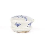 A Small Korean Pottery Water Dropper with Chongwa Paekcha Decoration